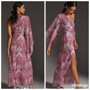 Anthropology Nikita Mhaisalkar One-Shoulder Maxi Dress
